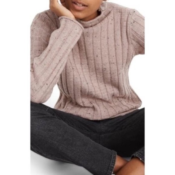 Madewell DONEGAL IAN RIBBED TURTLEneck sweater - Picture 1 of 5